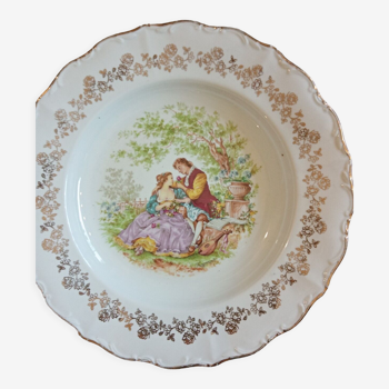 Digoin porcelain plate France