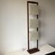 Lampadaire Arlus teck et perspex