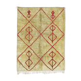 Modern Moroccan carpet green contemporary art 180x240cm