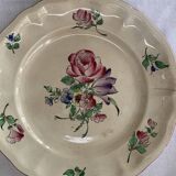 Assiette ancienne demi-porcelaine kg luneville
