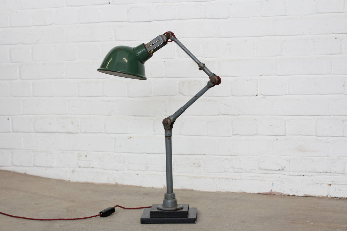 By Dugdills circa 1930 industrial table lamp