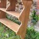 Old wooden shelf