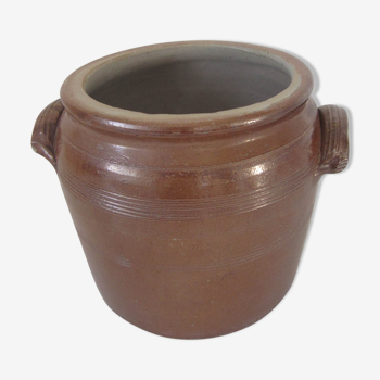 Old fat pot glazed terracotta