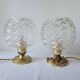 Brass and glass lamp