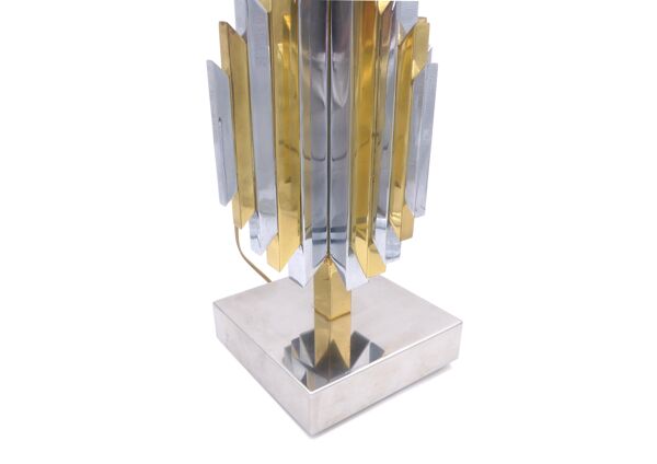 Paire de lampes, laiton et chrome, 1970