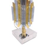 Paire de lampes, laiton et chrome, 1970