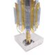 Pair of lamps, cactus sculptures, brass and chrome, 1970