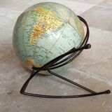 Old Girard and Barrère world map terrestrial globe
