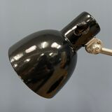Black Zirax desk lamp with enamel shade from the 1930s
