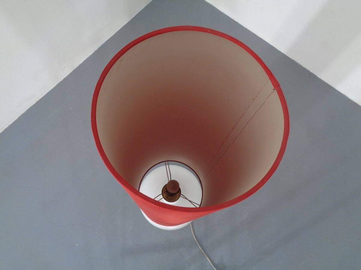 Floor lamp with illuminated glass stand from Doria Leuchten, 1960s.