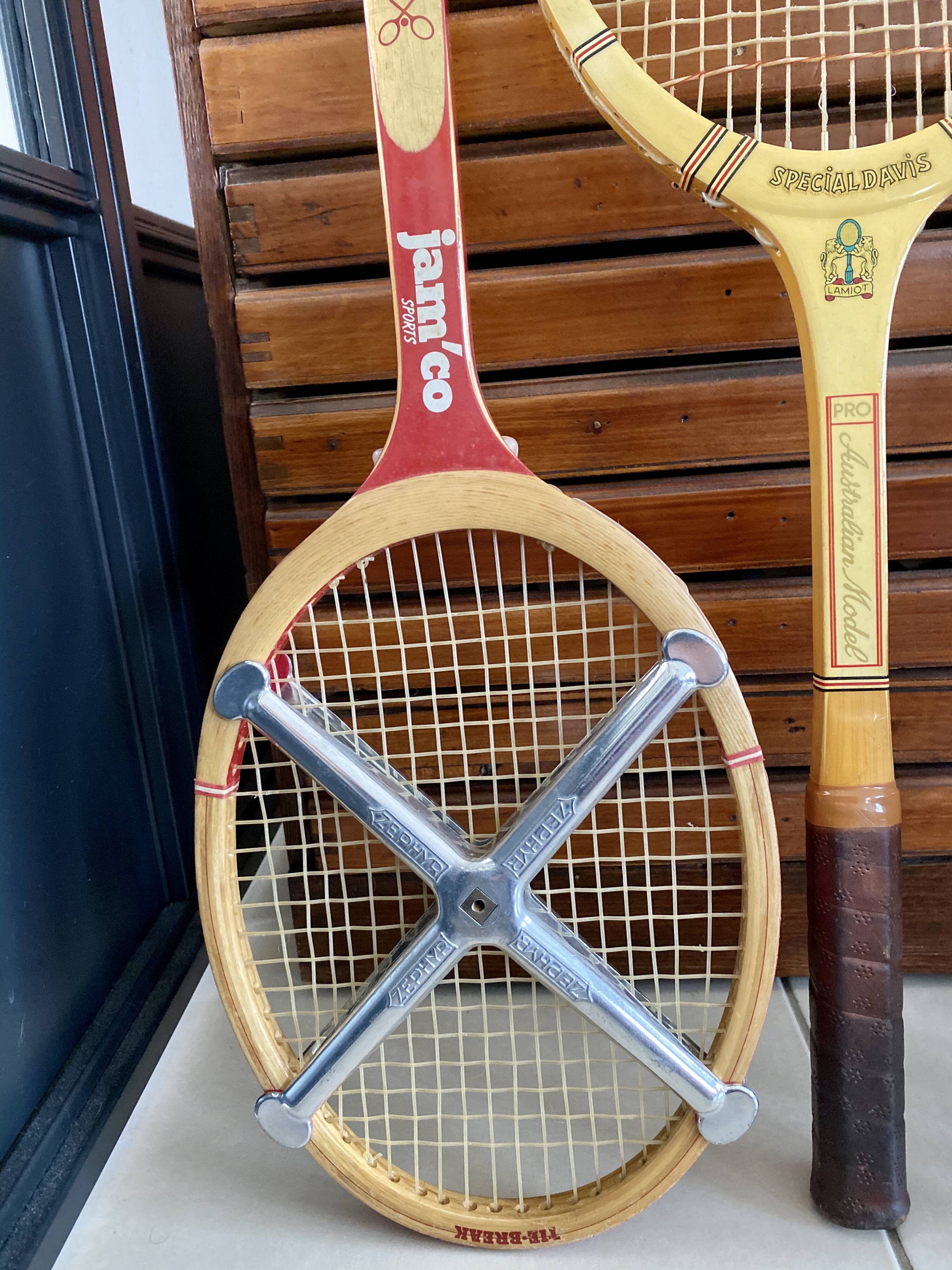 Lot of 3 vintage tennis rackets