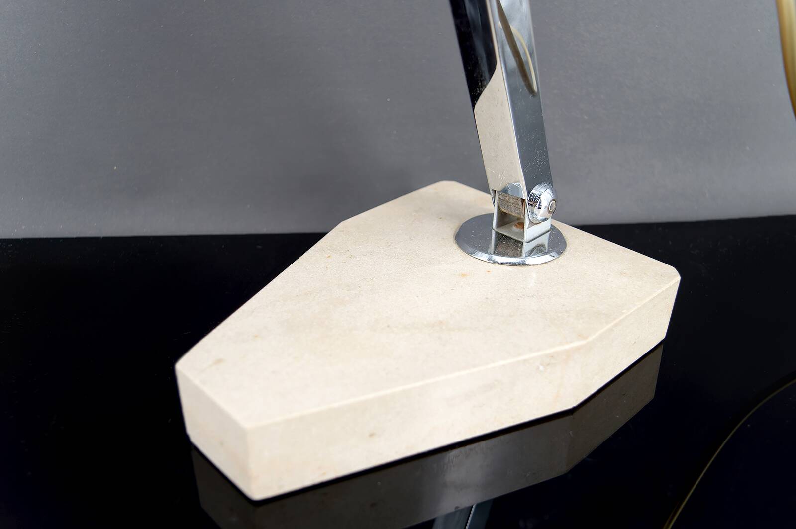 Important Art Deco Modernist Table Lamp, France, c. 1930