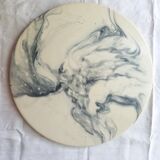 White marble coffee table from the 70s