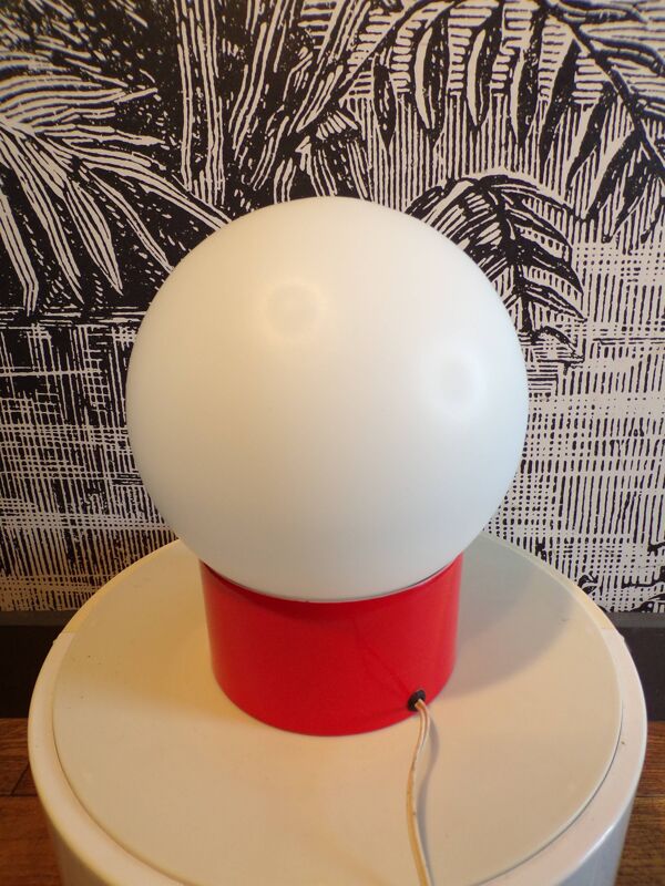 Lampe de table boule 1970 Ø20cm