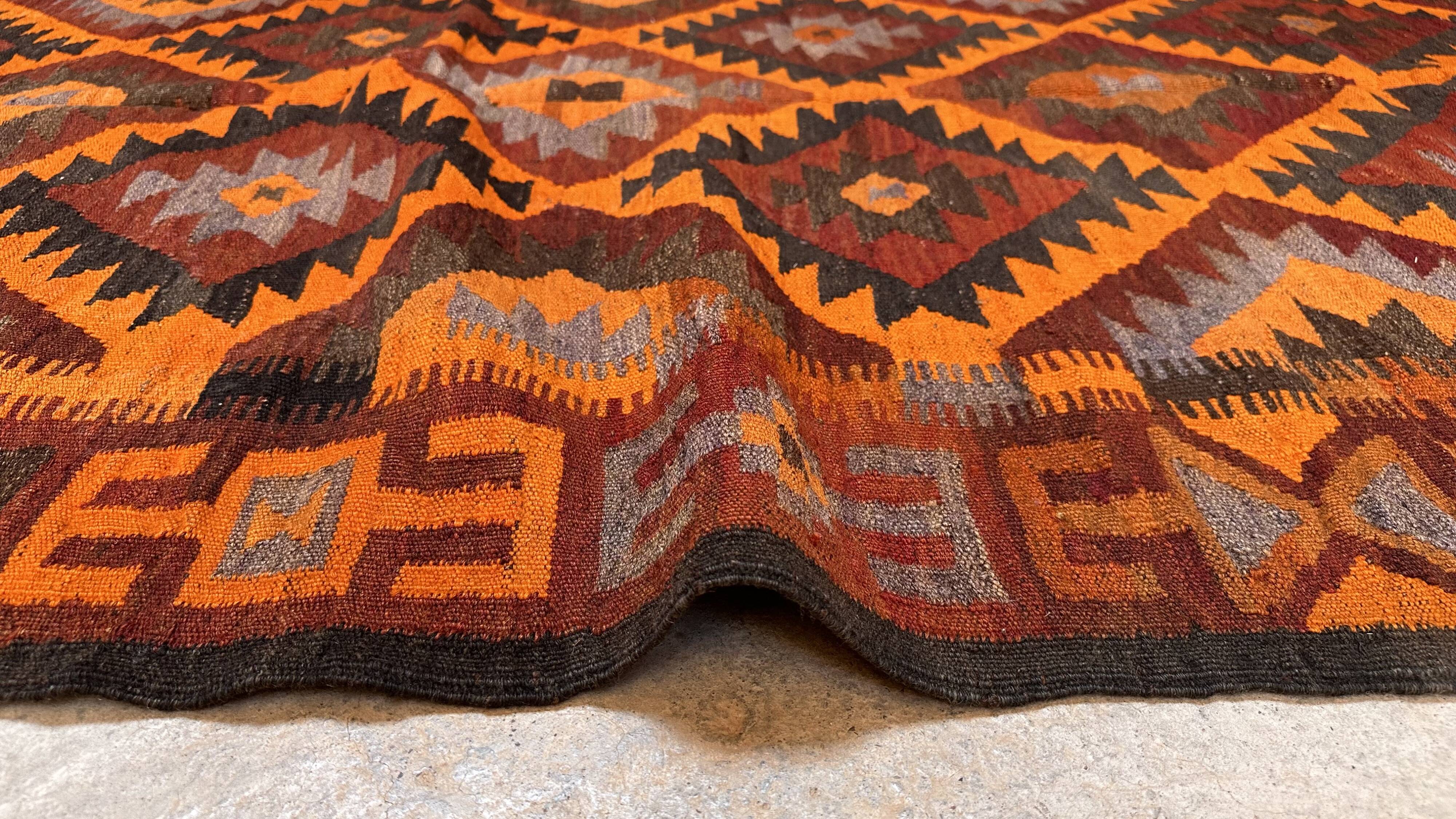 Moroccan Kilim Zayan Rug - 257 x 136 cm