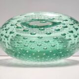 Aquamarine Bullicante Murano Glass Ashtray - Trinket Bowl