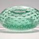 Aquamarine Bullicante Murano Glass Ashtray - Trinket Bowl