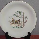 Lot of 9 porcelain plates the Amandine