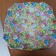 Square plate English earthenware Royal Winton