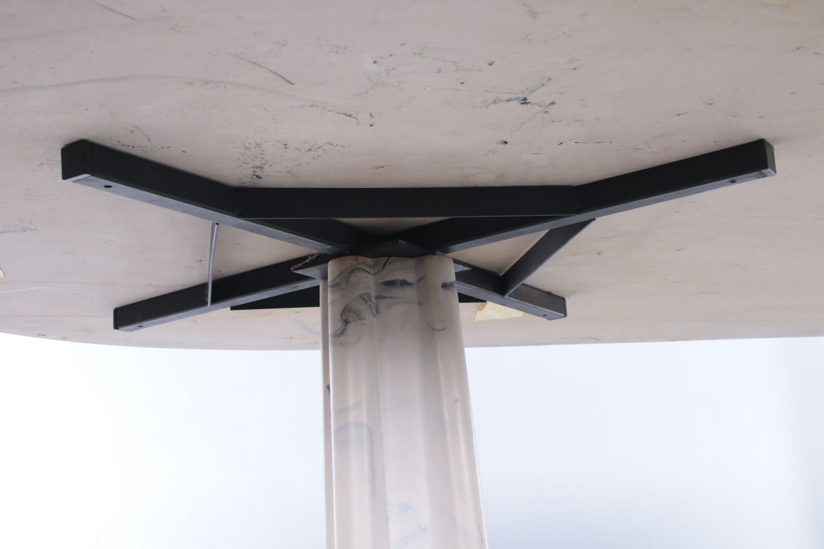 1970s Marble Dining Table on Two Marble x Feet, Germany