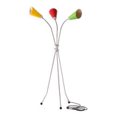 Lampadaire à trois bras, Lidokov, 1950s–1960s, Tchécoslovaquie