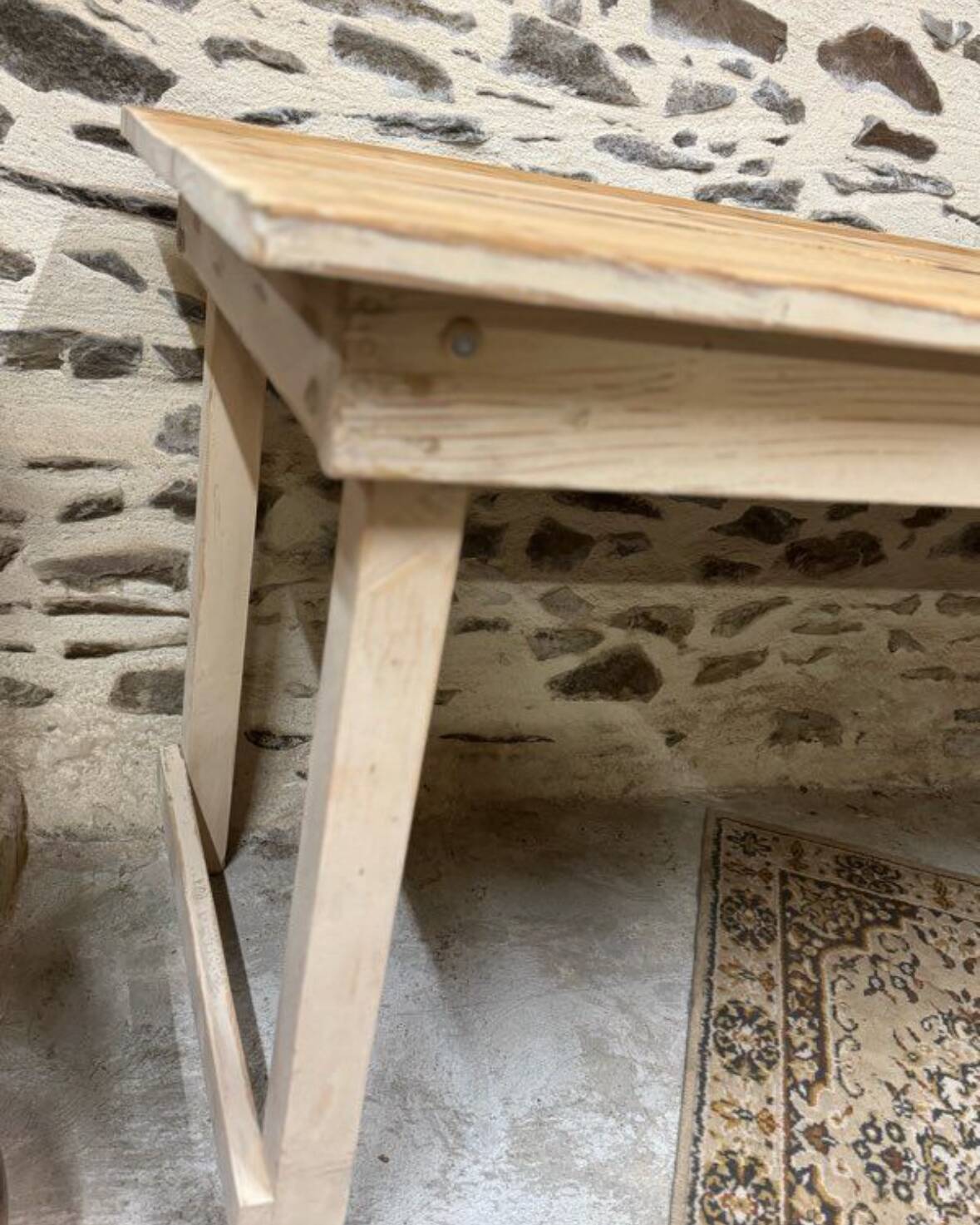 Rustic wooden table