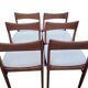 6 chaises danoises par Henning Kjaernulf en teck vintage scandinave 1960