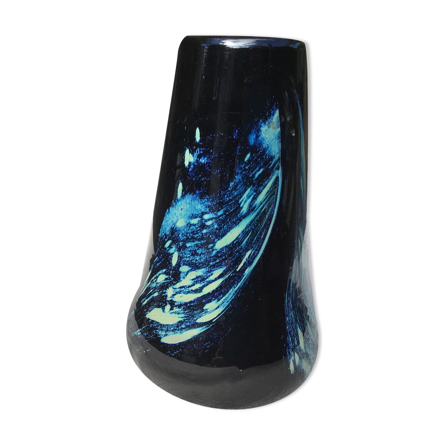 Blown glass vase Claude Morin 1979