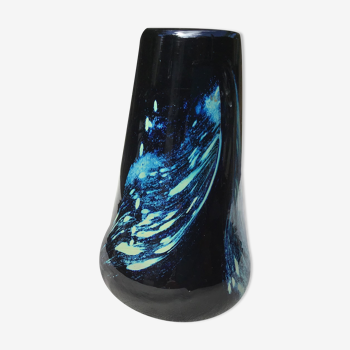 Blown glass vase Claude Morin 1979