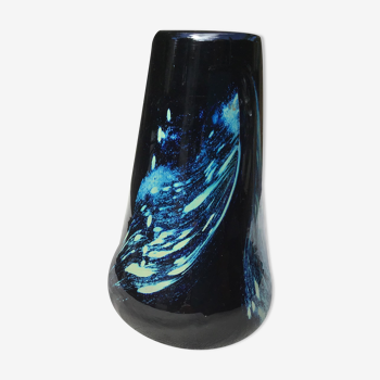 Vase en verre soufflé Claude Morin 1979