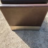 Pair of leather armchairs Roche Bobois from the 70s