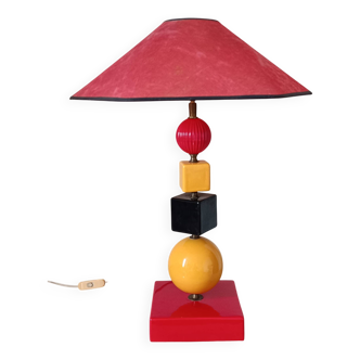 Vintage 80s colorful lamp