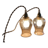 Paire de baladeuses opalines vintage