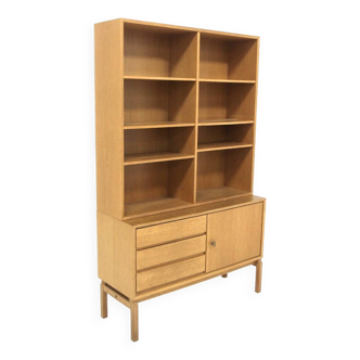 Scandinavian oak bookcase, Marian Grabinski, Möbel-Ikea, Sweden, 1960