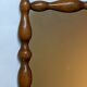 Antique turned wood mirror, handcrafted, country decor