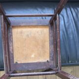 Pair of 1930s bistro chairs with patinated wood.