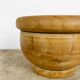 Mortar and old pestle made of olive wood
