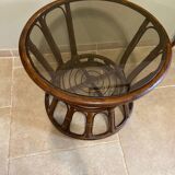 Rattan coffee table