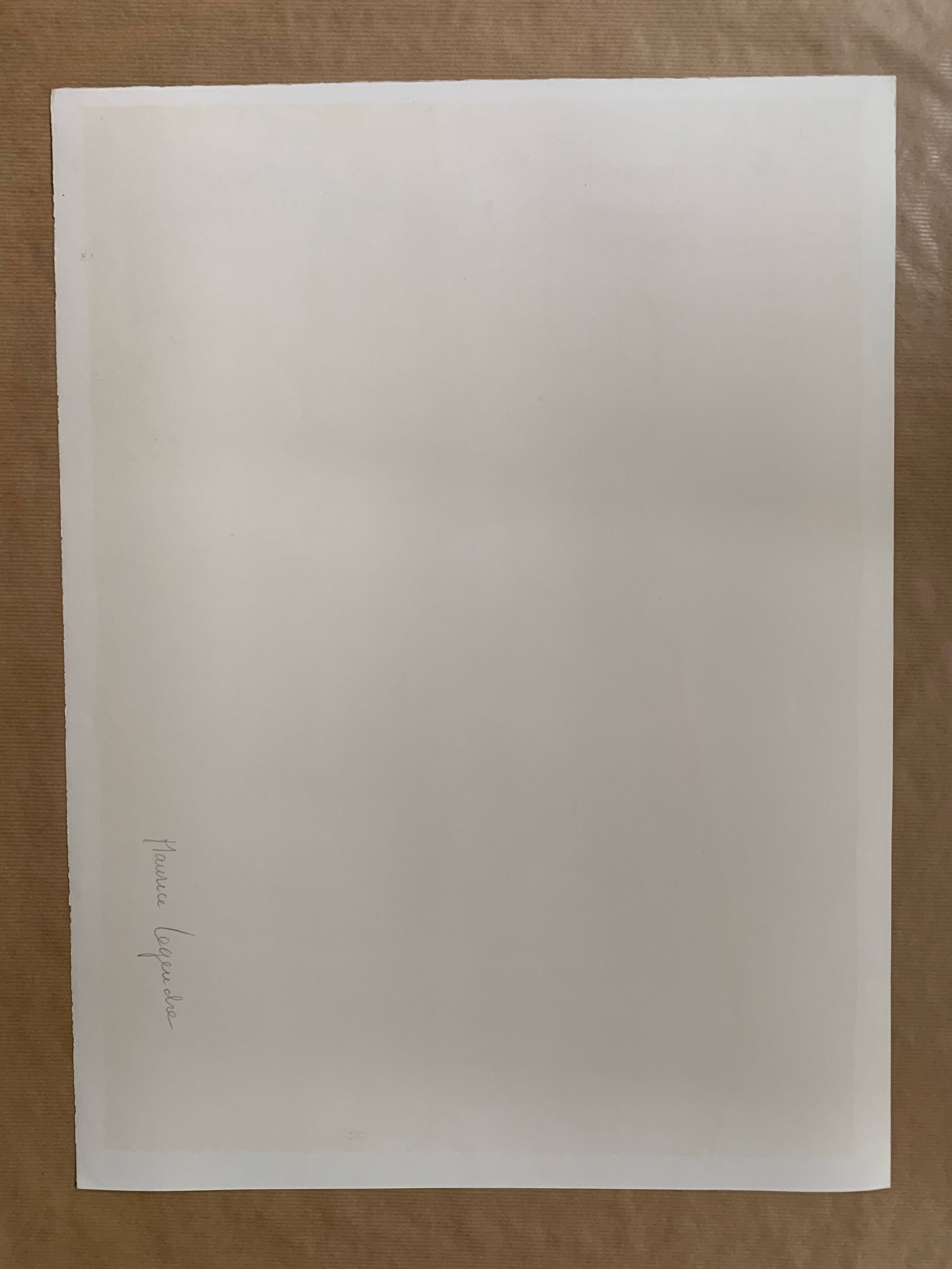 Original lithograph – "Study of the Human Body," attributed to Maurice