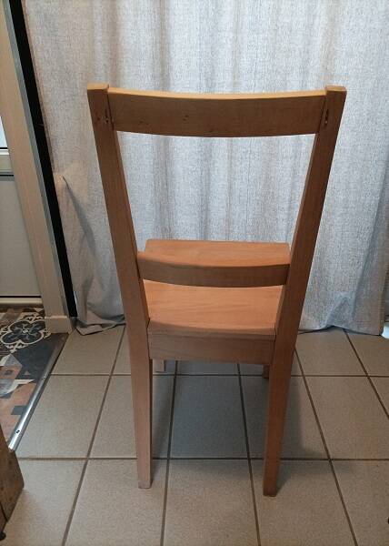 Solid wood chair