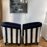 Pair of French Art Deco armchairs