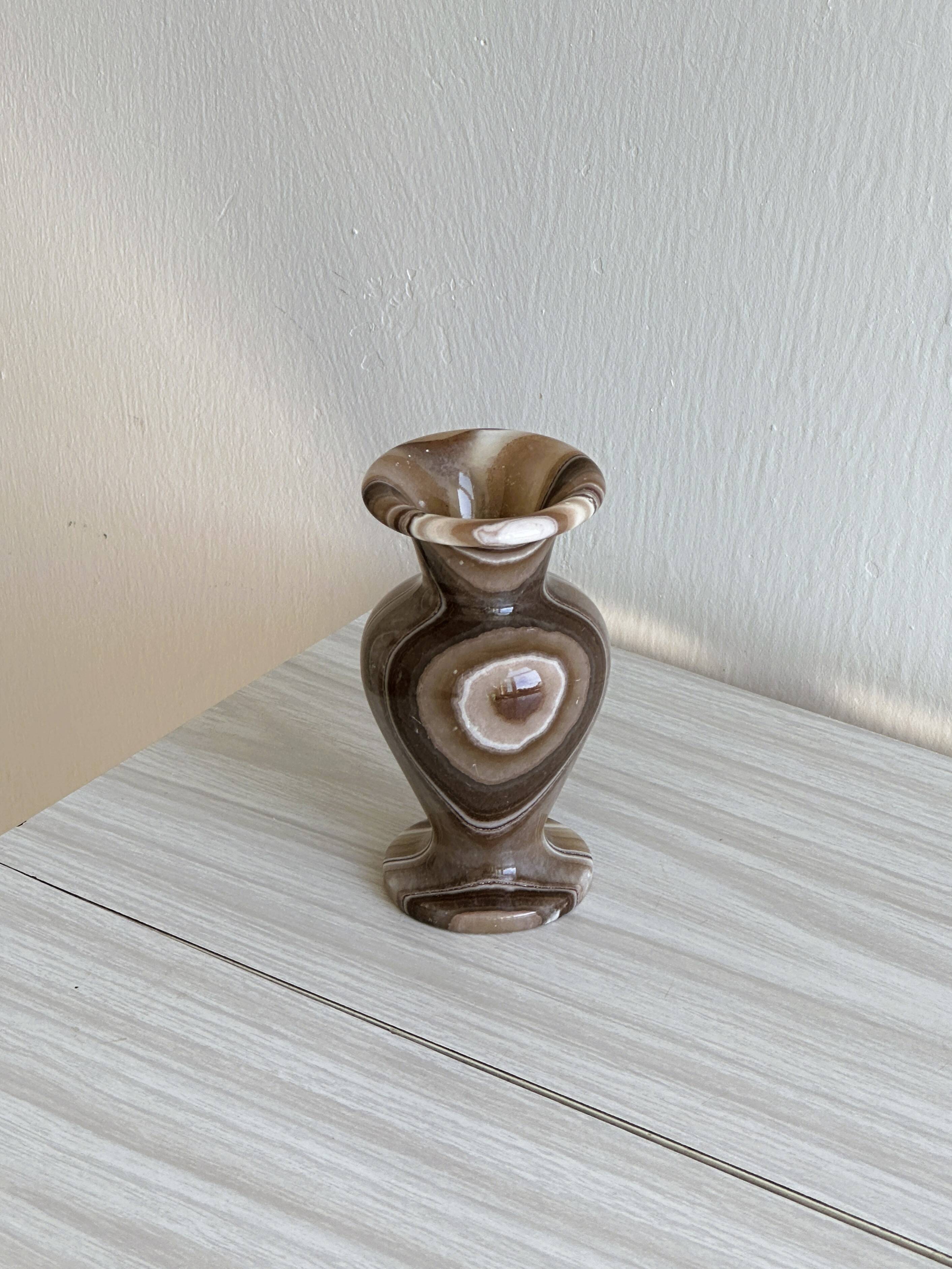 Small natural stone vase