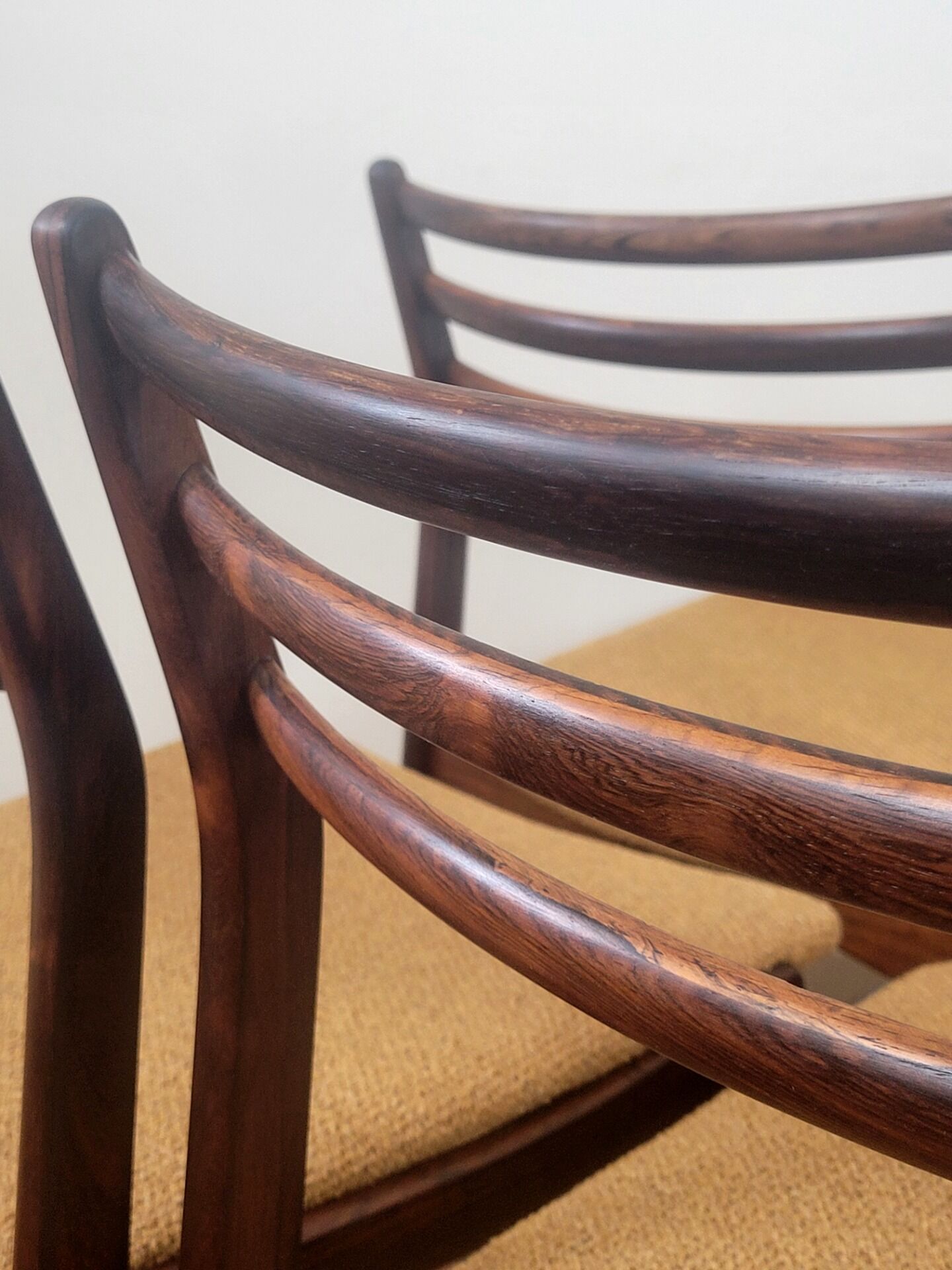 Set of 4 vintage Danish chairs by Vestervig Eriksen in rosewood