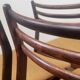 Set of 4 vintage Danish chairs by Vestervig Eriksen in rosewood