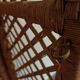 Folding rattan shelf