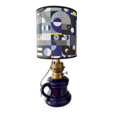 Late 19th century electrified oil lamp - unique "Sèvres" model