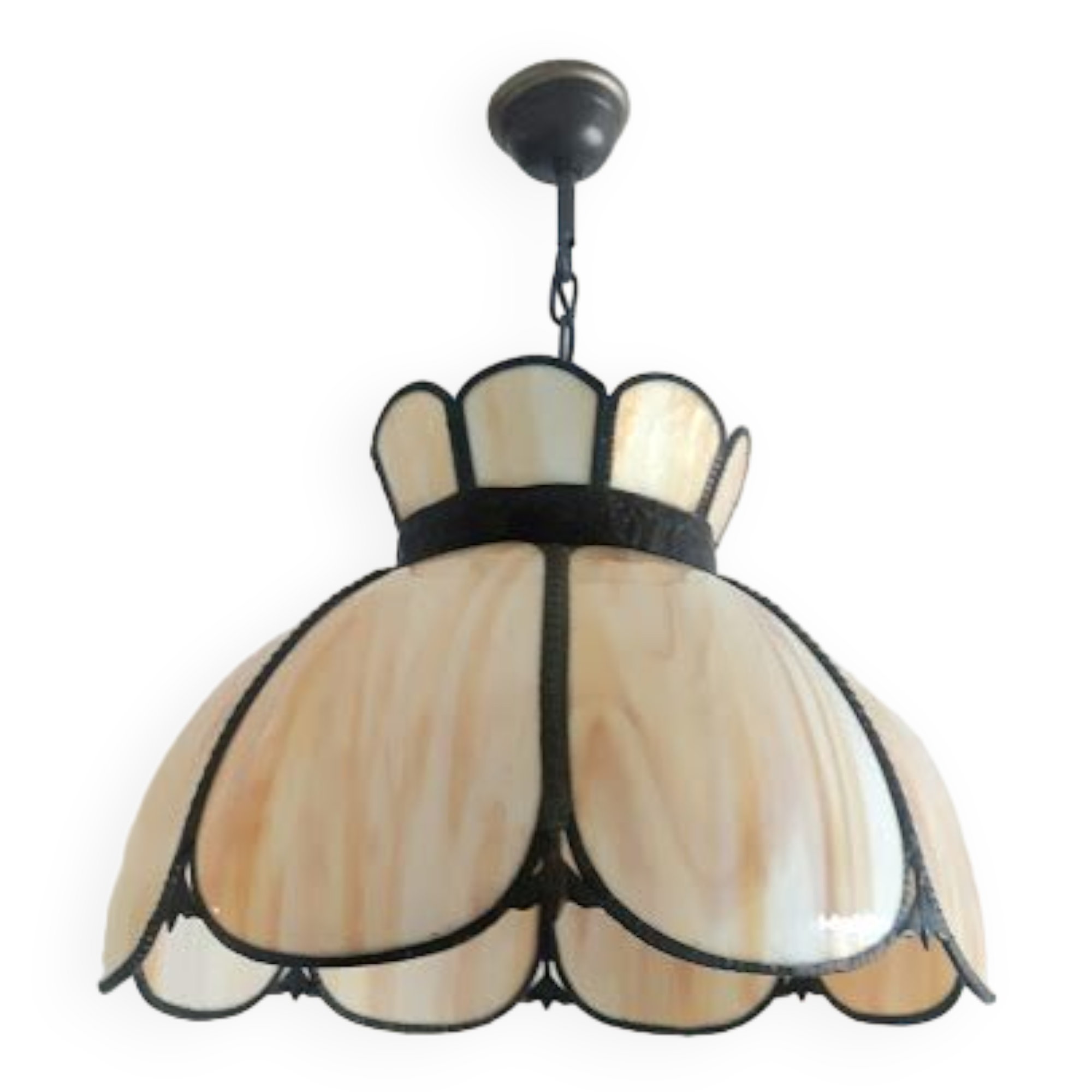 Tiffany suspension art deco glass paste