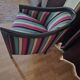 Fauteuil Cabriolet Roche Bobois « Profil » — Velours à Rayures Multico