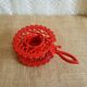 iron candle holder vintage red cellar rat