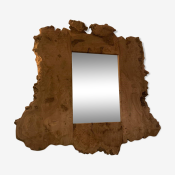 FLOATING WOODEN MIRROR